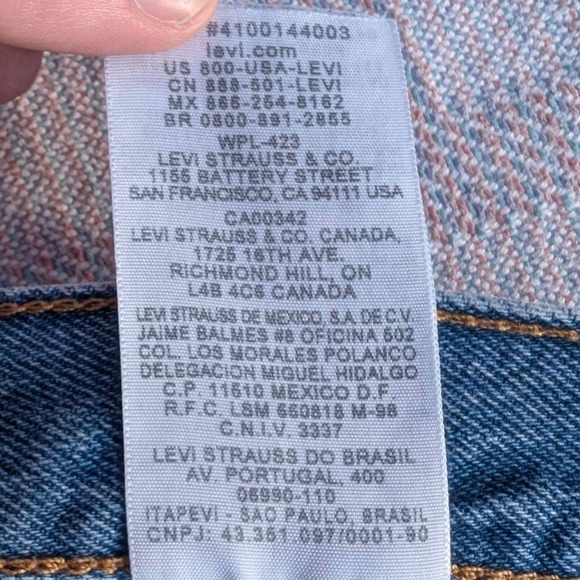 Levi Strauss 550 Relaxed Fit Mens Jeans 38x32 Blue Denim Straight Leg Casual - Picture 5 of 9